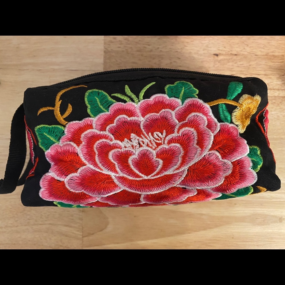 Embroidered pouch